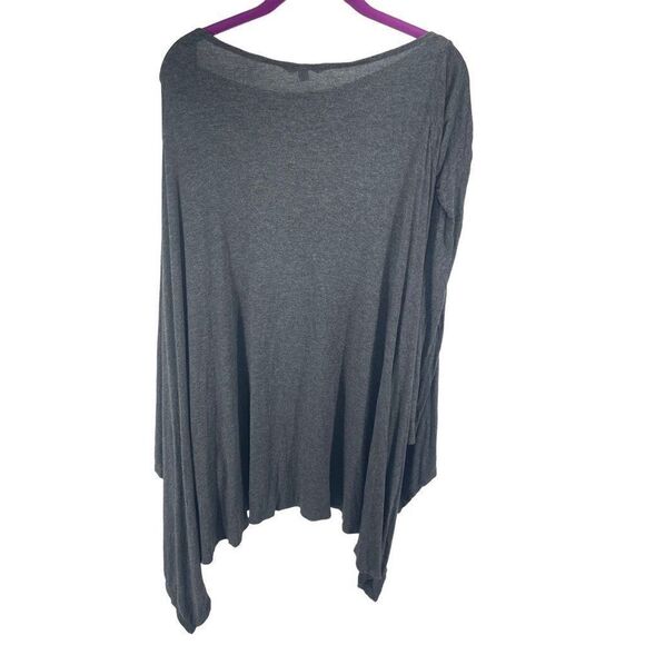 CAbi Women's Long Sleeve Top Boatneck Shirt Loose Fit Flowy Tunic Gray Medium - Picture 4 of 7